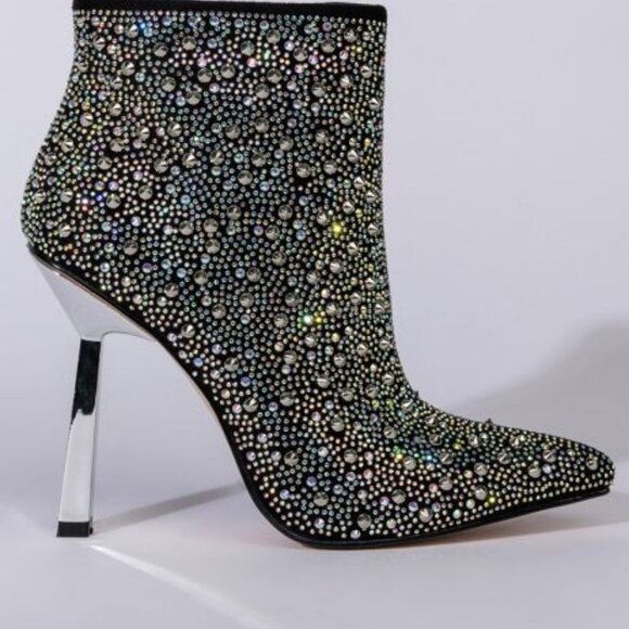 AZALEA WANG ALL EYES ON ME STILETTO BOOTIE IN MULTI ( BRAND NEW !!! ) - Picture 6 of 8